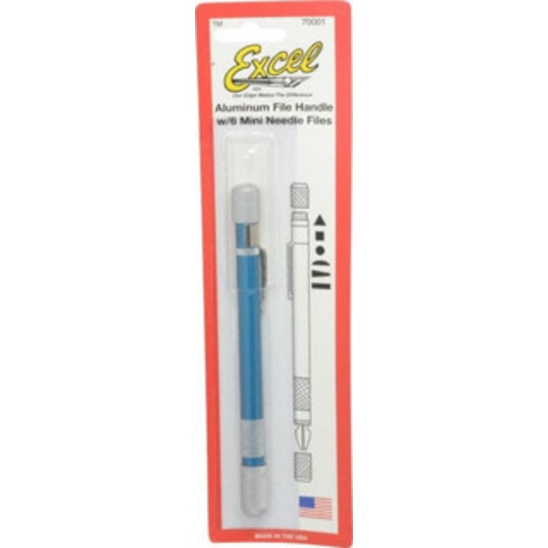Excel Blades 7 Piece American Pattern File Set 6 Long, Fine Coarseness, Set Includes Equalling, Flat, Half Round, Round, Square, Three Square 70001 – 00920363