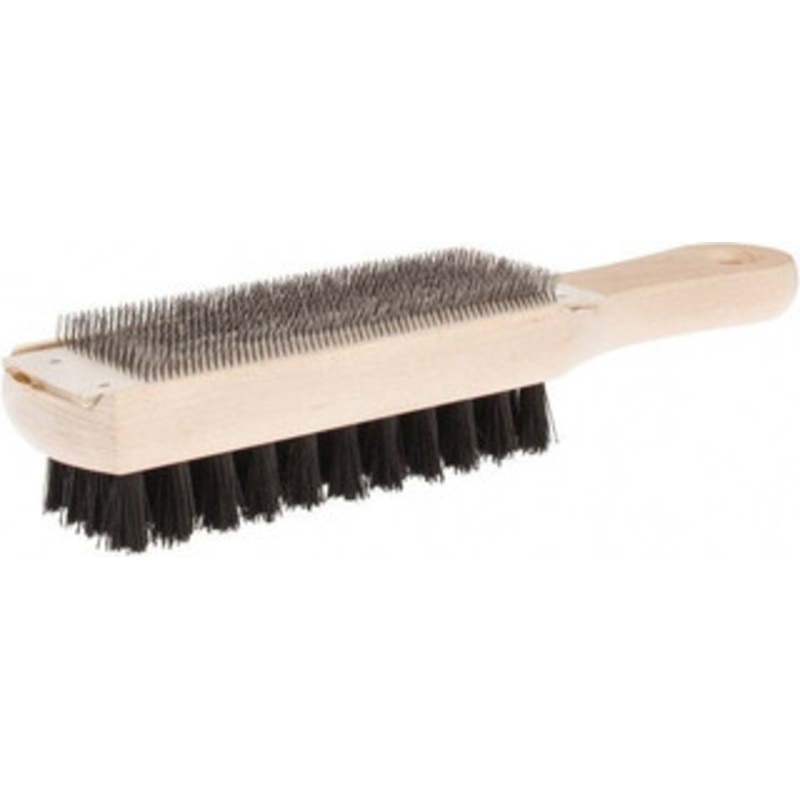Lutz 9-1/4 Long Abrasive File Card with Brush Combination File Card & Brush, with Wood Handle 20020 – 00650671