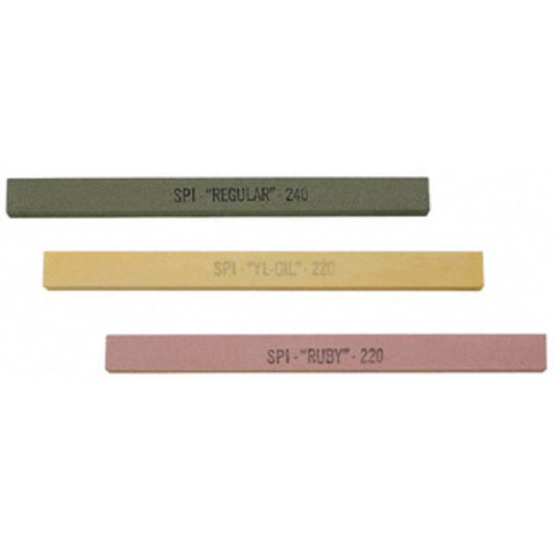 Made in USA 150 Grit Aluminum Oxide Rectangular Polishing Stone Very Fine Grade, 1/2 Wide x 6 Long x 1/8 Thick 81-396-4 – 05942917
