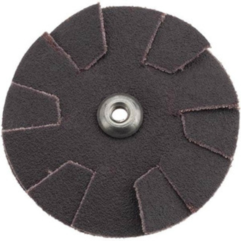 Merit Abrasives 120 Grit, 2 Diam, Flexible Slotted Overlap Disc 8-32 Eyelet Size, Coated Aluminum Oxide, Fine Grade, 2 Layers 08834184055 – 72390388