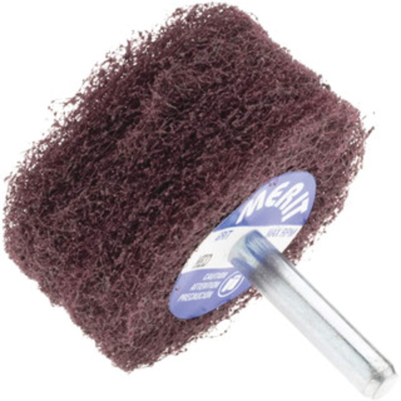 Merit Abrasives 2 Medium Grade Deburring Disc 1/4 Shank Diam, Shank Connection, 12,000 Max RPM 08834131554 – 72371727