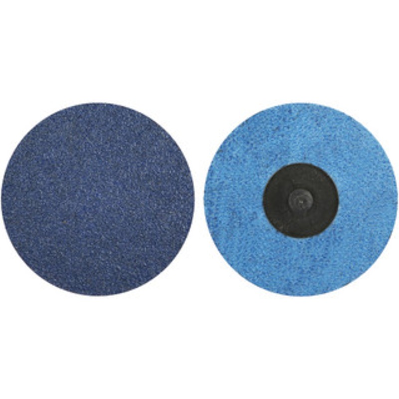 Norton 3 24 Grit Zirconia Alumina Quick Change Disc Type R Attachment, Very Coarse Grade, Blue, Coated, Cloth Backing, 20,000 RPM, Speed-Lok TR Compatible 66261138675 – 40087637