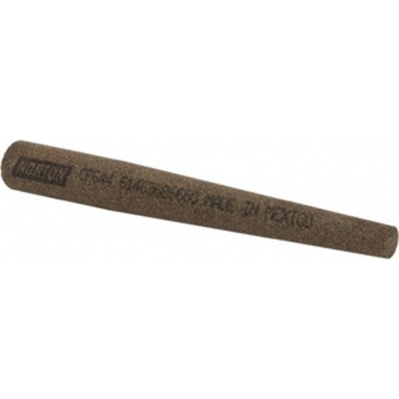 Norton 4 Long x 1/2 Diam x 1/4 Thick, Aluminum Oxide Sharpening Stone Round Tapered, Coarse Grade 61463686660 – 67297689