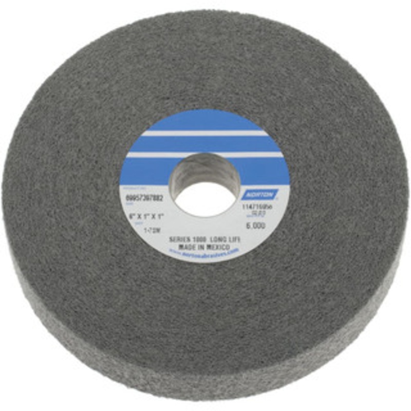 Norton 6 Diam, 1 Face Width, 1 Center Hole, Medium Grade, Silicon Carbide Deburring Wheel Convolute, Hard Density 7 Grade, 6,000 RPM 69957397882 – 05009188