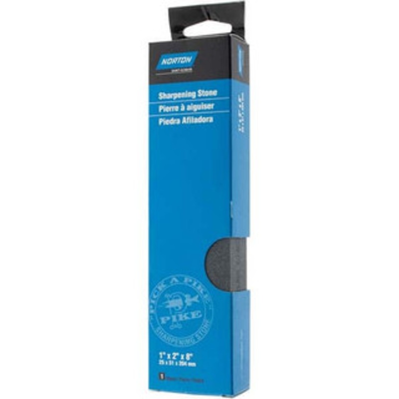 Norton 8 Long x 2 Wide x 1 Thick, Silicon Carbide Sharpening Stone Rectangle, Medium Grade 61463685520 – 00580365