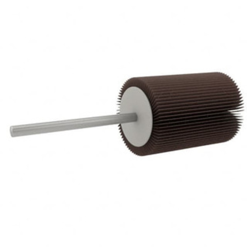Value Collection 5/8 Diam x 3/4 Face Width, Extra Fine Aluminum Oxide Coated Mounted Flap Wheel 1/8 Shank Mount, 320 Grit, X Weighted Cloth Backing, 40,000 Max RPM 112051 – 05096300