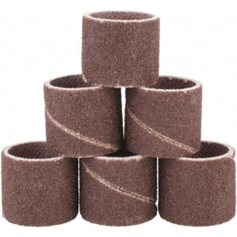 Dremel 120 Grit Aluminum Oxide Coated Spiral Band 1/2 Diam, Fine Grade 432 – 09023912