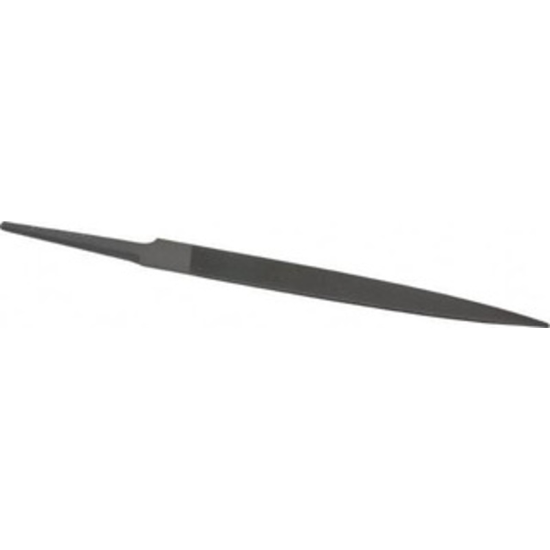 Grobet USA 4 Standard Precision Swiss Pattern Half Round File Double Cut, 4 Cut, 15/32 Width x 9/64 Thick, with Tang 31.107 – 60204146
