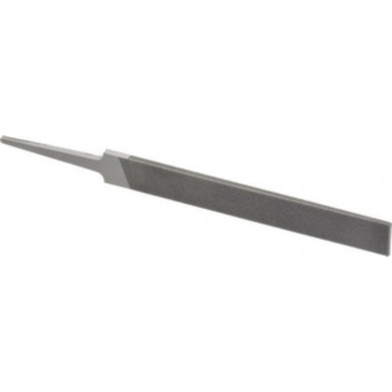 Grobet USA 4 Standard Precision Swiss Pattern Hand File Double Cut, 0 Cut, 17/32 Width x 1/8 Thick, with Tang 31.140 – 60205101