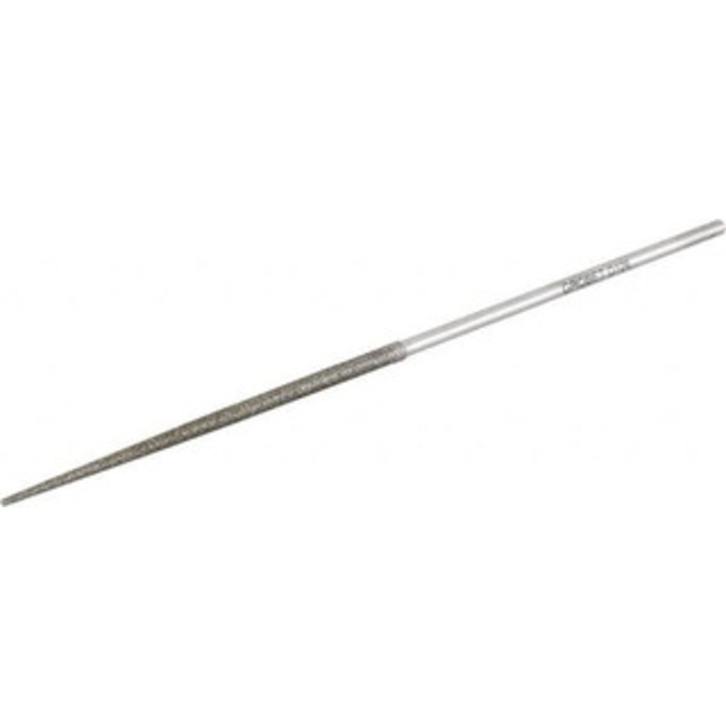 Grobet USA 5-1/2 OAL Fine Round Needle Diamond File 2-1/2 LOC, 126 Grit 33.973 – 03537578