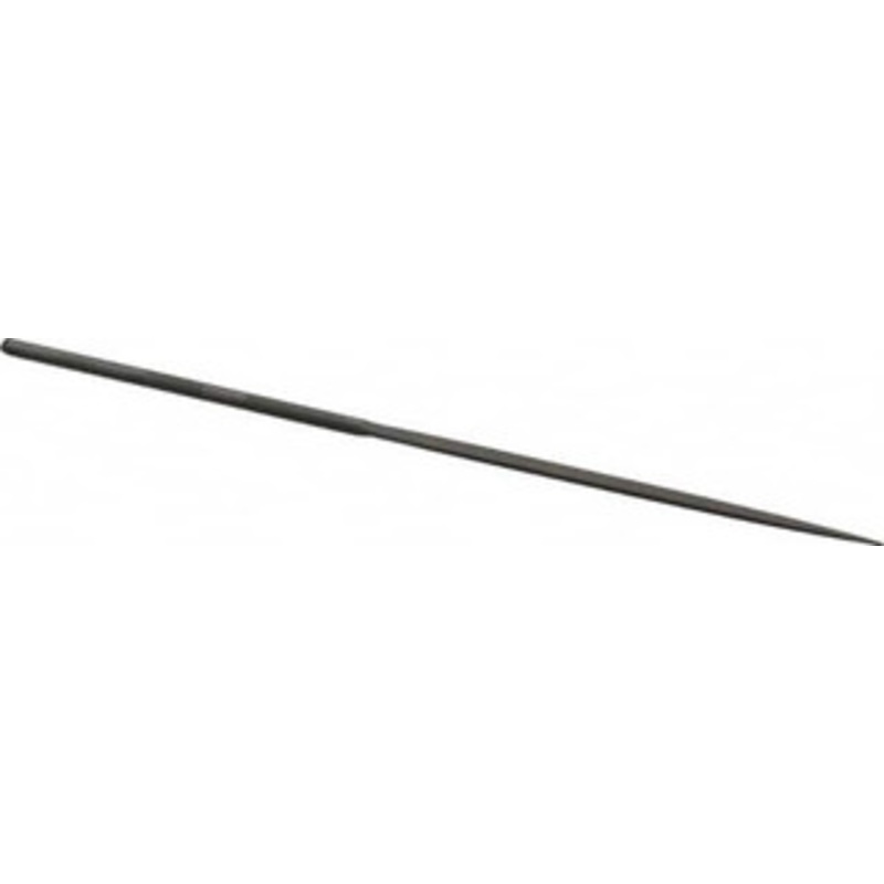 Grobet USA 6-1/4 Needle Precision Swiss Pattern Half Round File 4 Cut, 3 LOC, with Handle 31.529 – 60234747