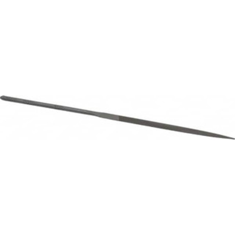 Grobet USA 6-1/4 Needle Precision Swiss Pattern Knife File 6 Cut, 3 LOC, with Handle 31.562 – 60235264
