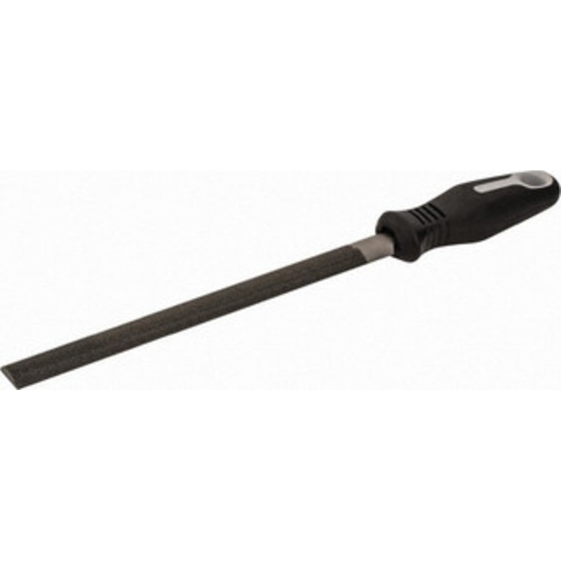 Nicholson 8 Long, Bastard Cut, Half Round American-Pattern File Double Cut, 7/32 Overall Thickness, Handle 21745N – 09145491