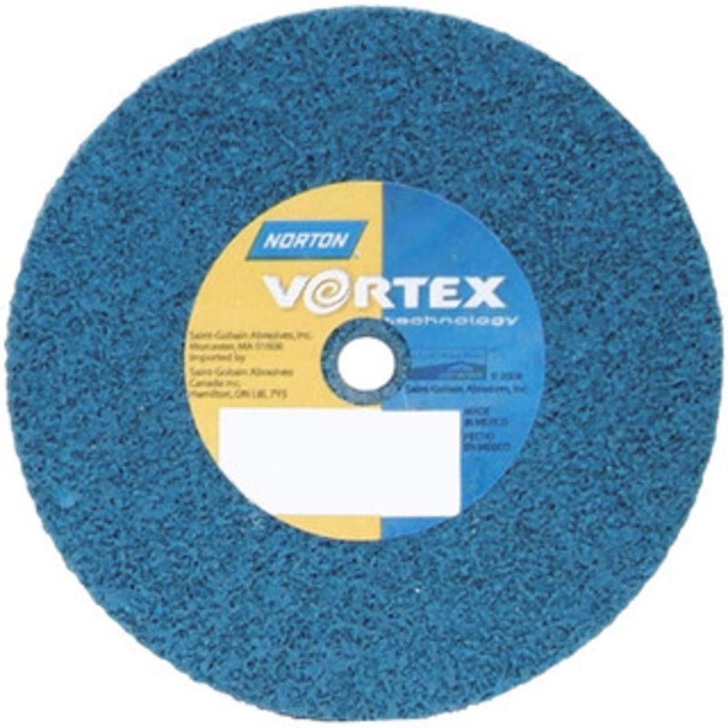 Norton 3 Diam, 1/8 Face Width, 1/4 Center Hole, Medium Grade, Aluminum Oxide Deburring Wheel Unitized, Medium Density 5 Grade 66261093448 – 45452497