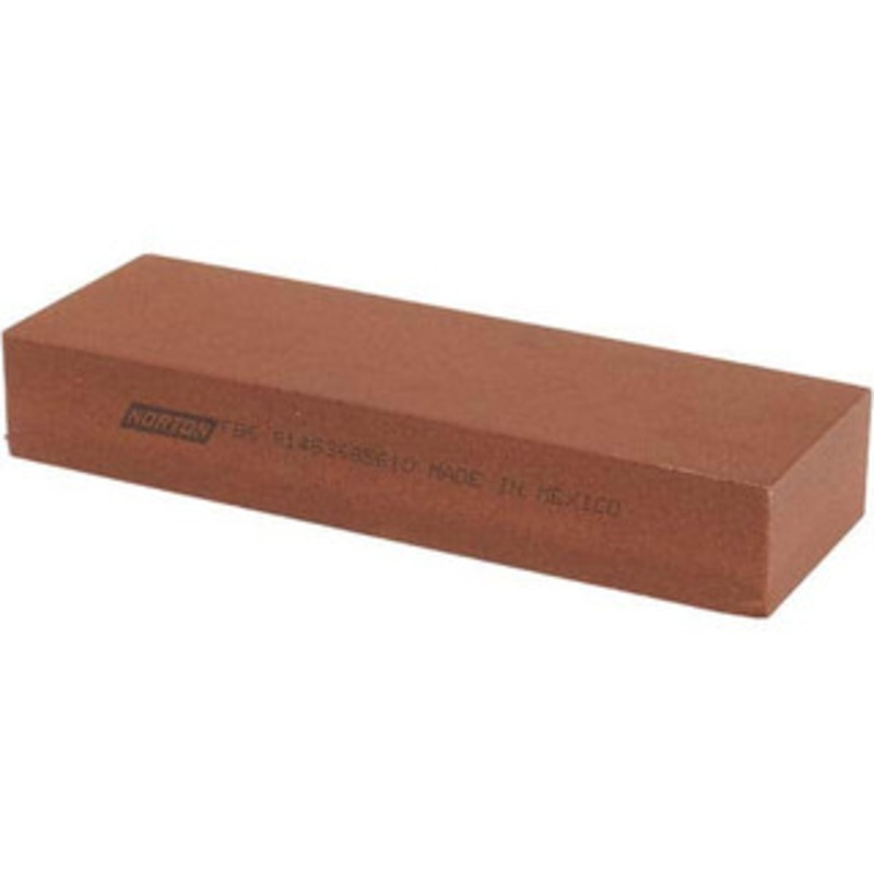 Norton 6 Long x 2 Wide x 1 Thick, Aluminum Oxide Sharpening Stone Rectangle, Fine Grade 61463685610 – 05139498