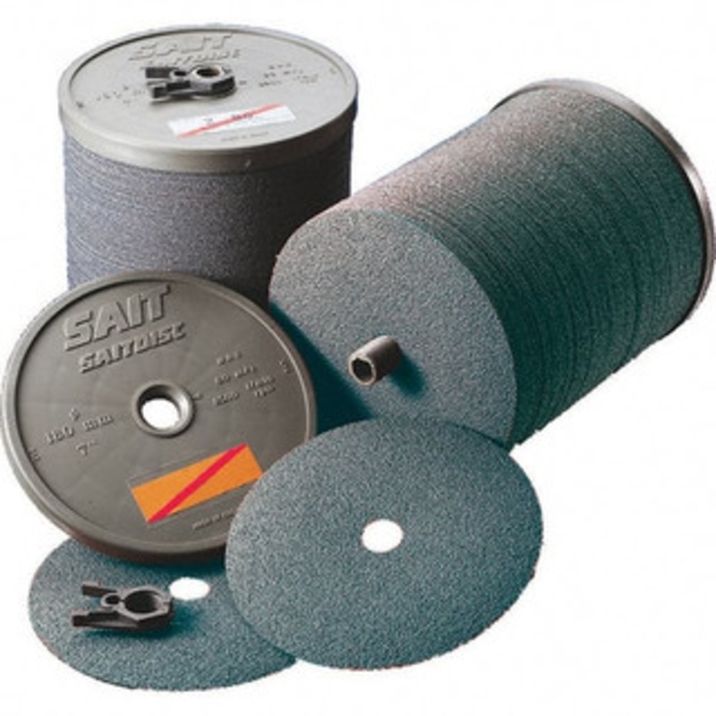 United Abrasives-SAIT 4-1/2 Diam, 7/8 Hole, 36 Grit Zirconia Alumina Fiber Disc Very Coarse, Series Z 59436 – 48775225
