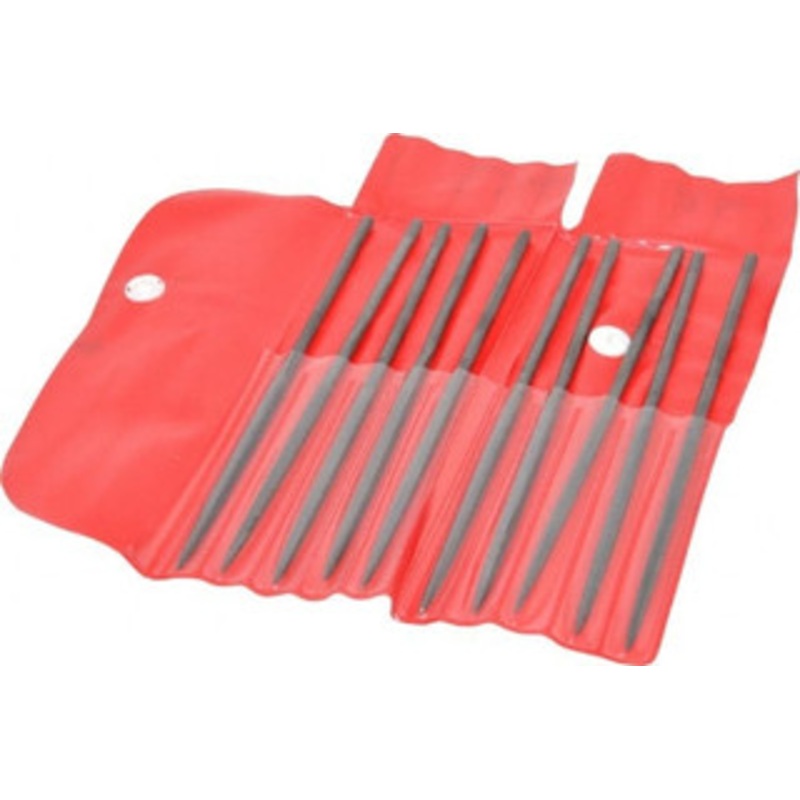 Value Collection 6-1/4 Needle Precision Swiss Pattern Square File 2 Cut, 2 Cut, 3 LOC, 6 Width x 0.14 Thick, with Handle 382-0623 – 00662221