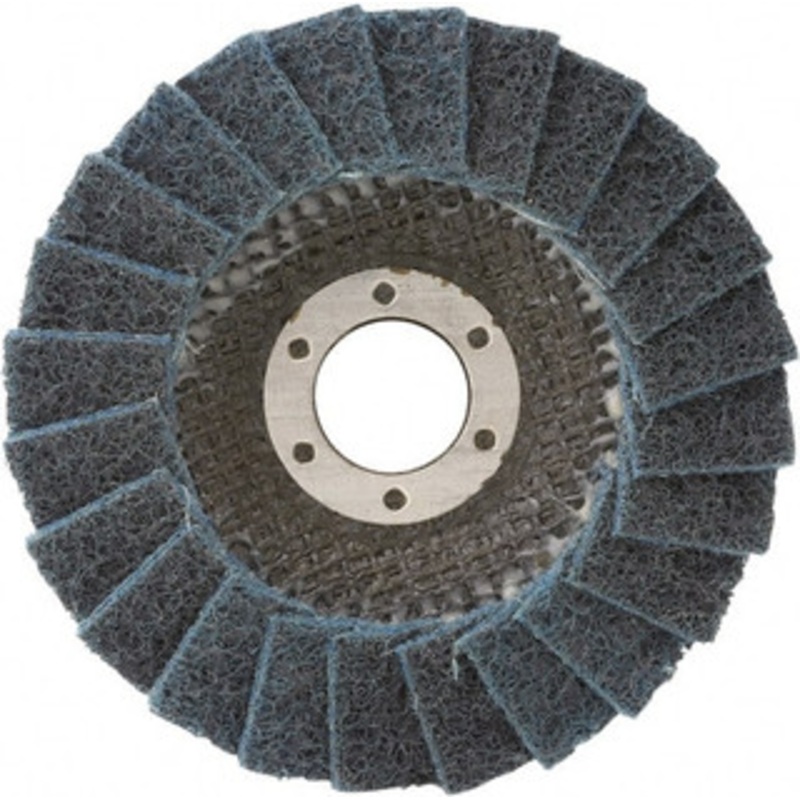 CGW Abrasives 4-1/2 180 Grit 7/8 Center Hole Type 29 Silicon Carbide Flap Disc Very Fine Grade, Non-Woven, Arbor Attachment, Non-Woven Backing, 13,300 RPM 70124 – 31912793