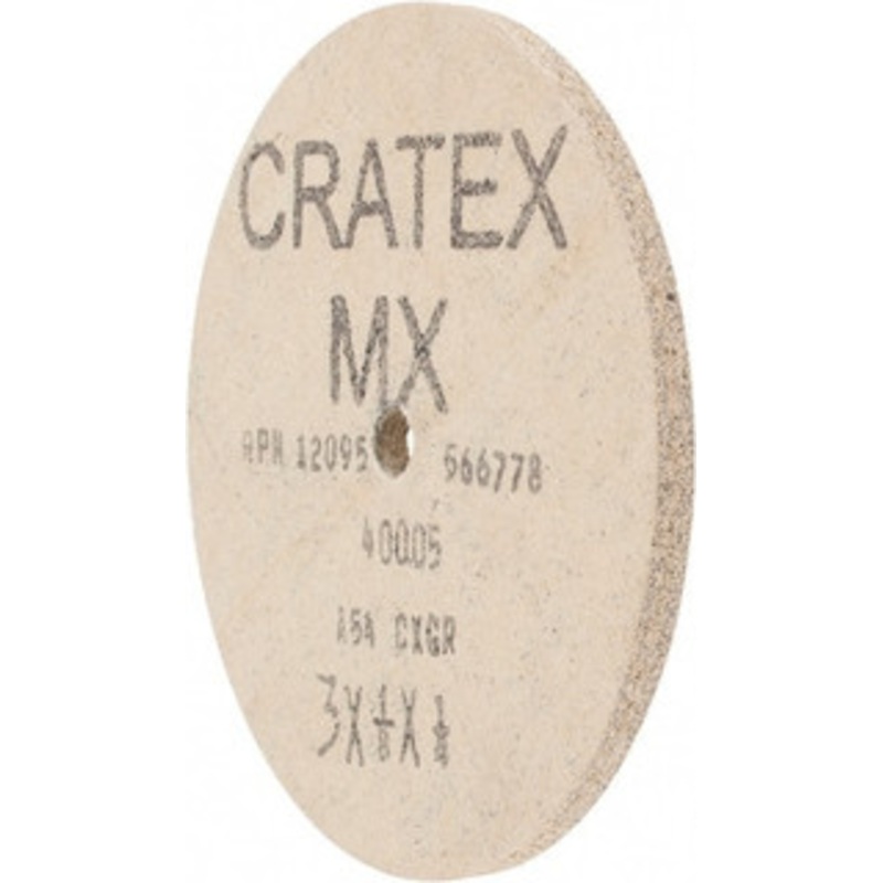 Cratex 3 Diam, 1/4 Hole, 54 Grit Aluminum Oxide Fiber Disc Coarse 40005 – 03596541