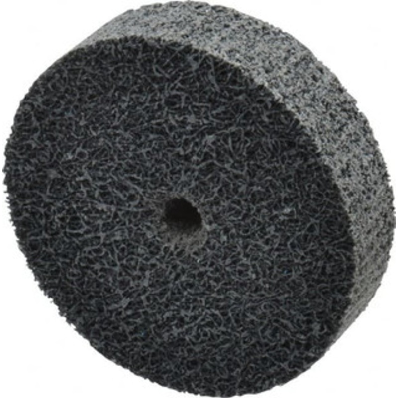 Merit Abrasives 2 Diam, 1/2 Face Width, 1/4 Center Hole, Fine Grade, Silicon Carbide Deburring Wheel Unitized, Medium Density 6 Grade, 22,000 RPM 66254420292 – 84525278