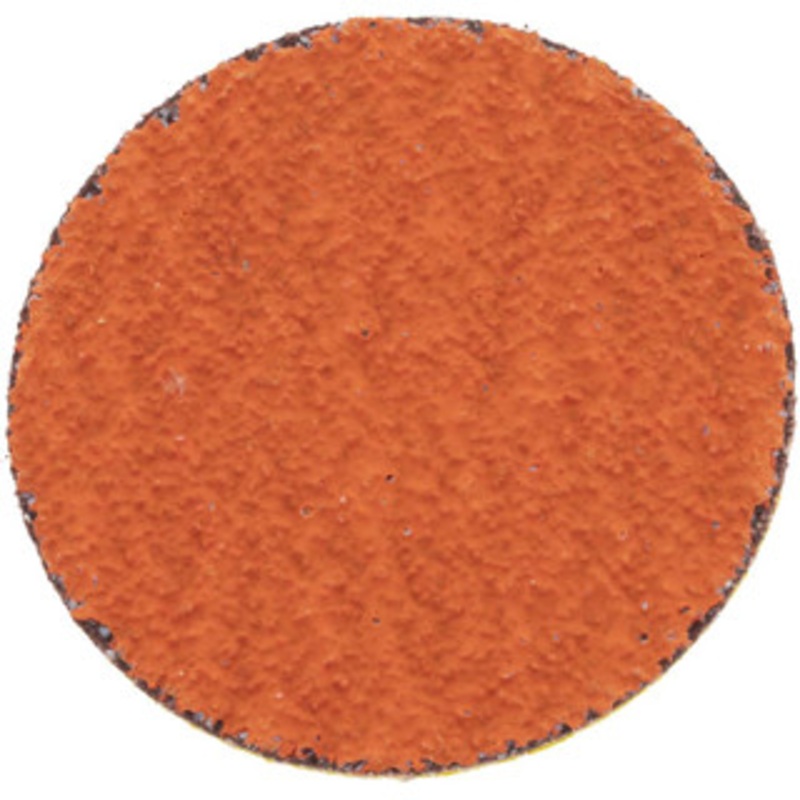 Norton 2 36 Grit Ceramic Quick Change Disc Type S Attachment, Very Coarse Grade, Orange, Coated, Cloth Backing, Speed-Lok TS Compatible 66261162317 – 83833848