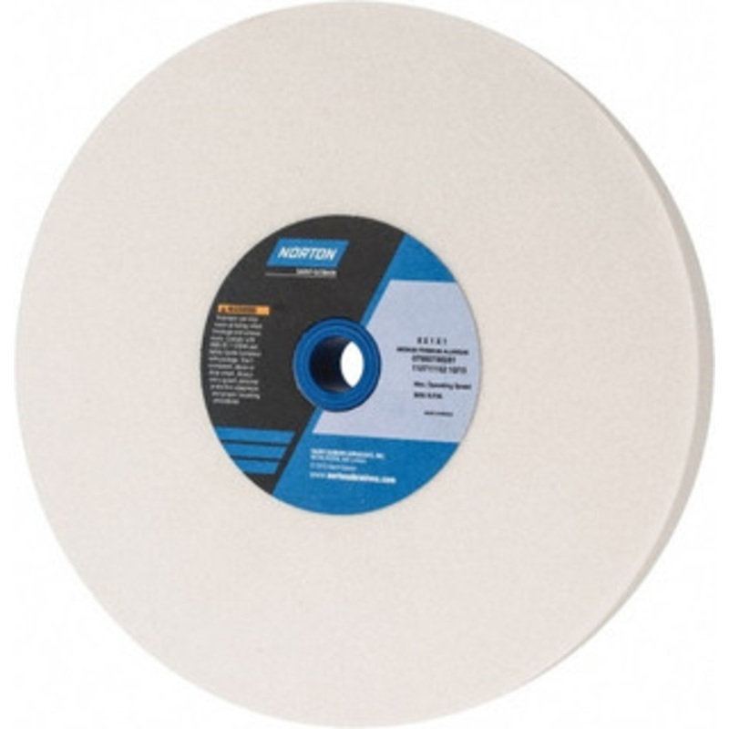 Norton 60 Grit Aluminum Oxide Bench & Pedestal Grinding Wheel 8 Diam x 1 Hole x 1 Thick, 3600 Max RPM, J Hardness, Medium Grade , Vitrified Bond 07660788281 – 86758562