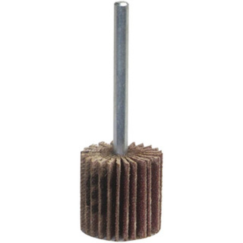 Norton Mounted Flap Wheel Coarse Grade, Aluminum Oxide, Coated, 1/4 Shank Mount, Cloth Backing 63642502584 – 60238193