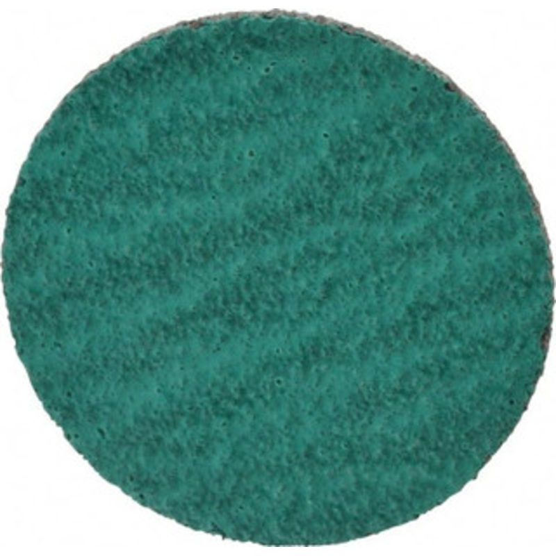 Standard Abrasives 1-1/2 80 Grit Zirconia Alumina Quick Change Disc Type S Attachment, Medium Grade, Green, Coated, Cloth Backing, 30,000 RPM, SocAtt Compatible 7100224334 – 32967002