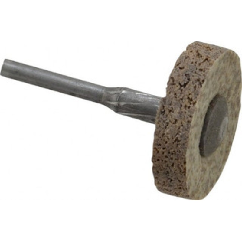 Superior Abrasives 1 Diam, 1/4 Face Width, 1/8 Center Hole, Coarse Grade, Aluminum Oxide Deburring Wheel Unitized, Hard Density 8 Grade 54702 – 05890959