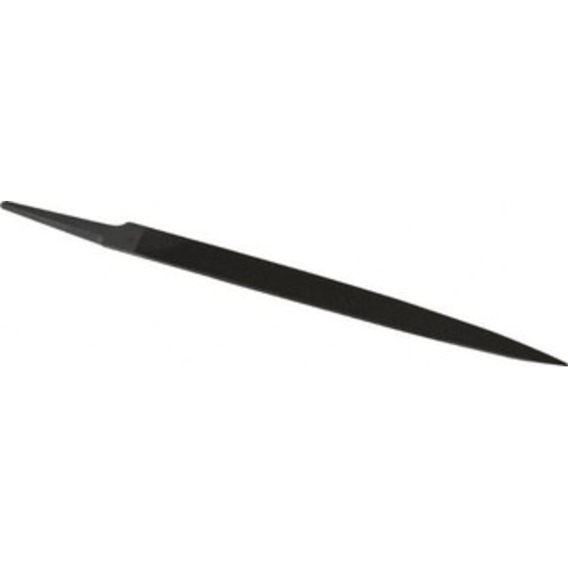 Grobet USA 8 Standard Precision Swiss Pattern Barrette File Double Cut, 0 Cut, 7/8 Width x 13/64 Thick, with Tang 31.032 – 60200409