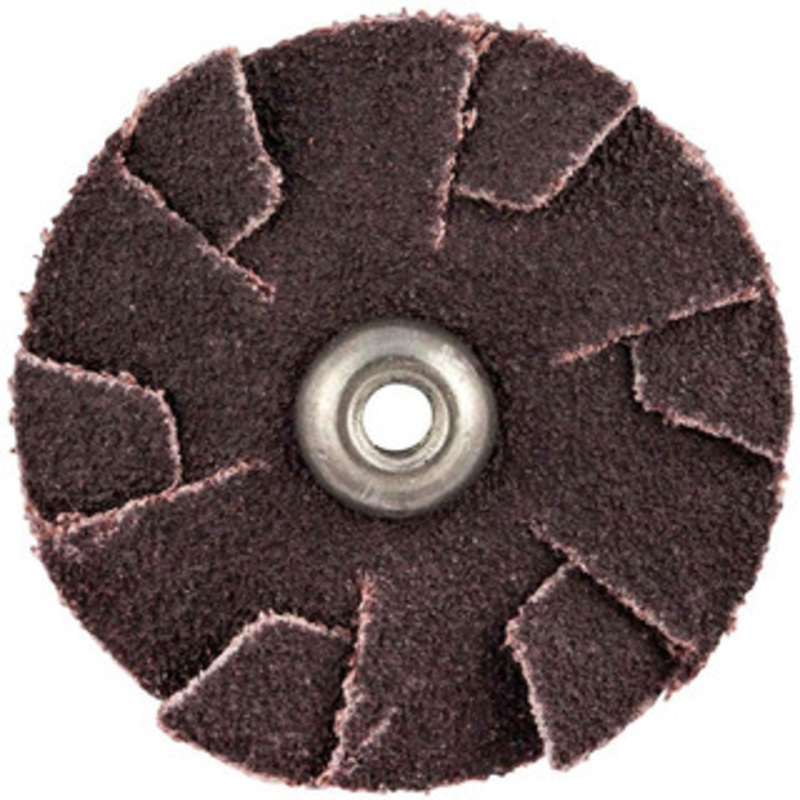 Merit Abrasives 60 Grit, 1-3/4 Diam, Flexible Slotted Overlap Disc 8-32 Eyelet Size, Coated Aluminum Oxide, Medium Grade, 2 Layers 08834184655 – 72391683