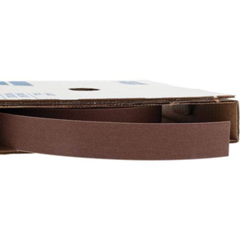 Norton 1 x 50 Yd 320 Grit Aluminum Oxide Shop Roll Extra Fine Grade, J Weighted Cloth Backing 66261126268 – 00384321