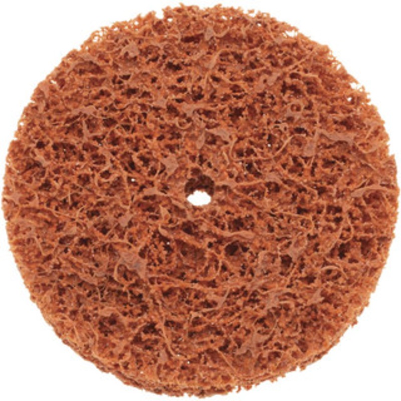 Norton 3 Extra Coarse Grade Aluminum Oxide/Ceramic Deburring Disc 1/4 Center Hole, Arbor Connection, Orange, 12,000 Max RPM 66623340164 – 70469101