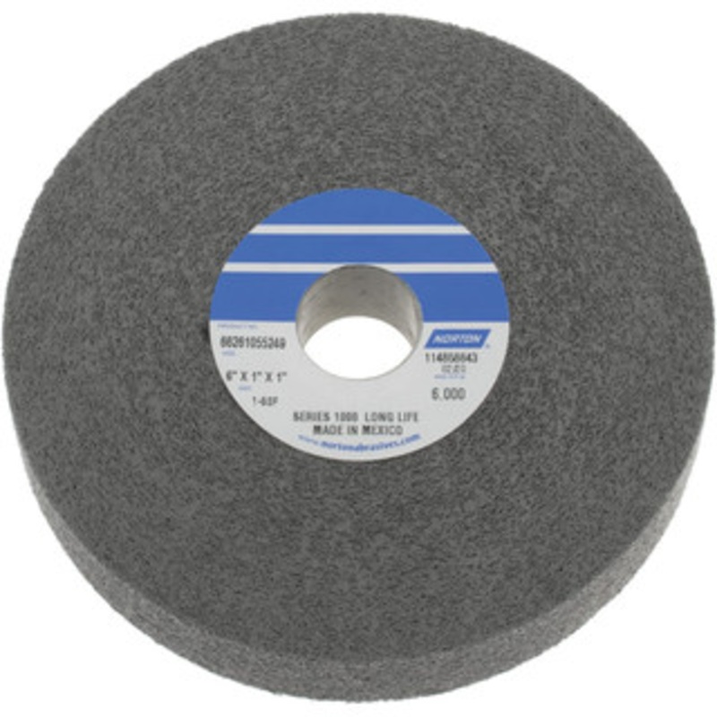 Norton 6 Diam, 1 Face Width, 1 Center Hole, Fine Grade, Silicon Carbide Deburring Wheel Convolute, Hard Density 8 Grade, 4,500 RPM 66261055249 – 05009212