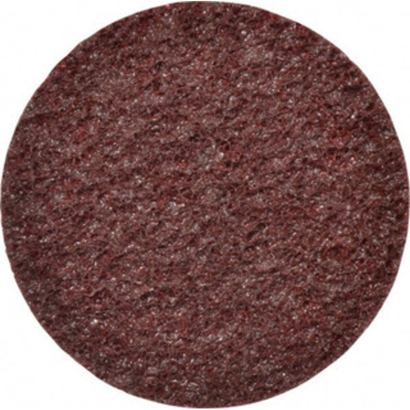 Standard Abrasives 3 Aluminum Oxide Quick Change Disc Type R Attachment, Medium Grade, Dark Maroon, Non-Woven, 18,000 RPM, Lockit Compatible 7000046739 – 94468295