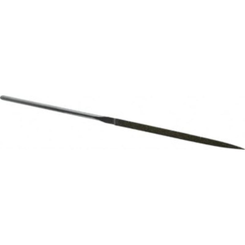 Strauss & Co. 5-1/2 OAL Medium Three Square Needle Diamond File 9/64 Wide x 9/64 Thick, 2-3/4 LOC, 126 Grit 2132 D126 – 05241732