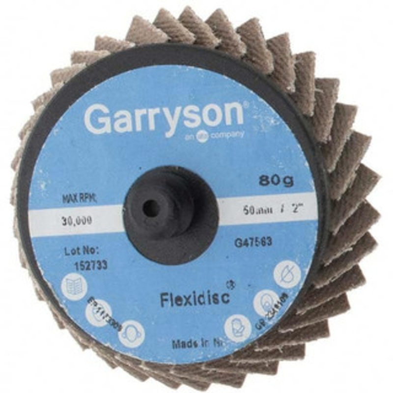 Value Collection 2 80 Grit Type 27 Zirconia Alumina Flap Disc Medium Grade, Coated, Quick Change Type R Attachment, 30,000 RPM BD-KP65641 – 43584119