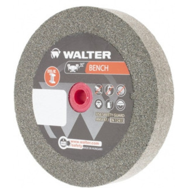 Walter Surface Technologies 80 Grit Aluminum Oxide Bench & Pedestal Grinding Wheel 6 Diam x 1 Hole x 1 Thick, 4100 Max RPM, Fine Grade, Vitrified Bond 12E348 – 57843153