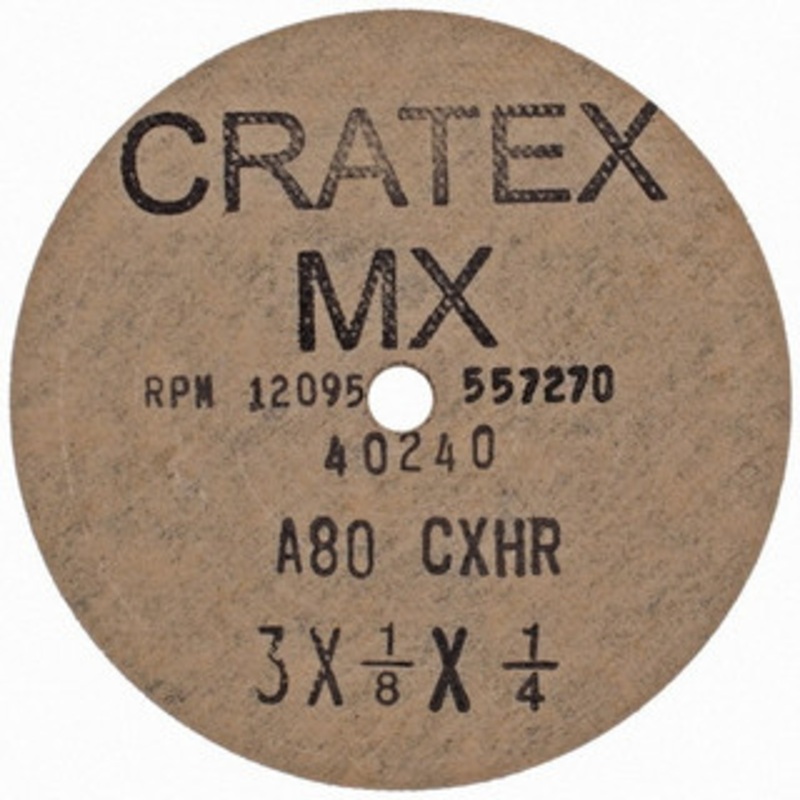 Cratex 3 Diam, 1/4 Hole, 80 Grit Aluminum Oxide Fiber Disc Medium 40240 – 03596582