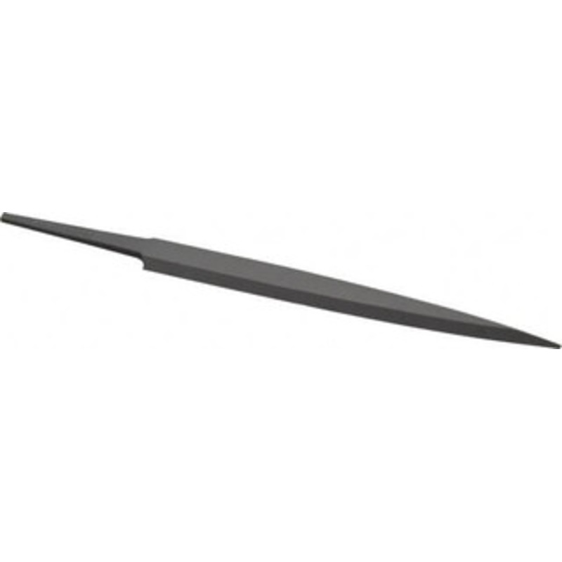 Grobet USA 4 Standard Precision Swiss Pattern Barrette File Double Cut, 2 Cut, 1/2 Width x 1/8 Thick, with Tang 31.025 – 60200128