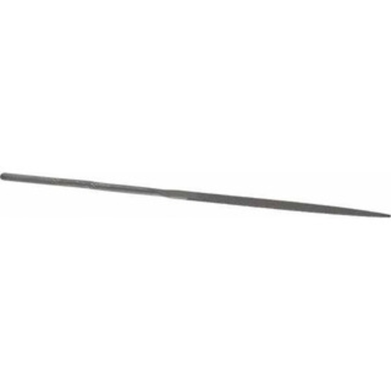 Grobet USA 6-1/4 Needle Precision Swiss Pattern Warding File 0 Cut, 3 LOC, with Handle 31.663 – 60237401