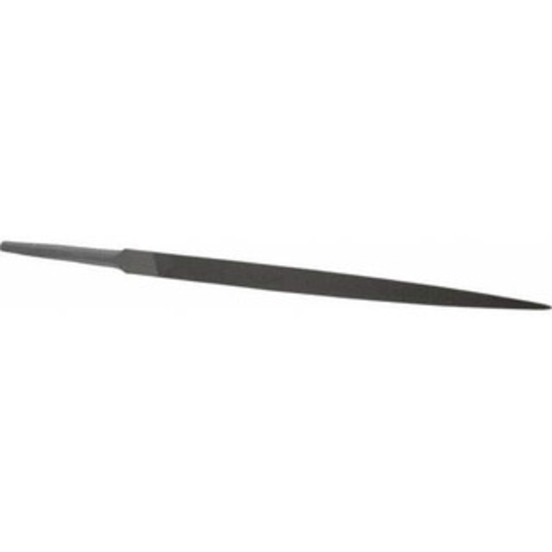 Grobet USA 6 Standard Precision Swiss Pattern Three Square File Double Cut, 1 Cut, 3/8 Width, with Tang 31.373 – 60217312