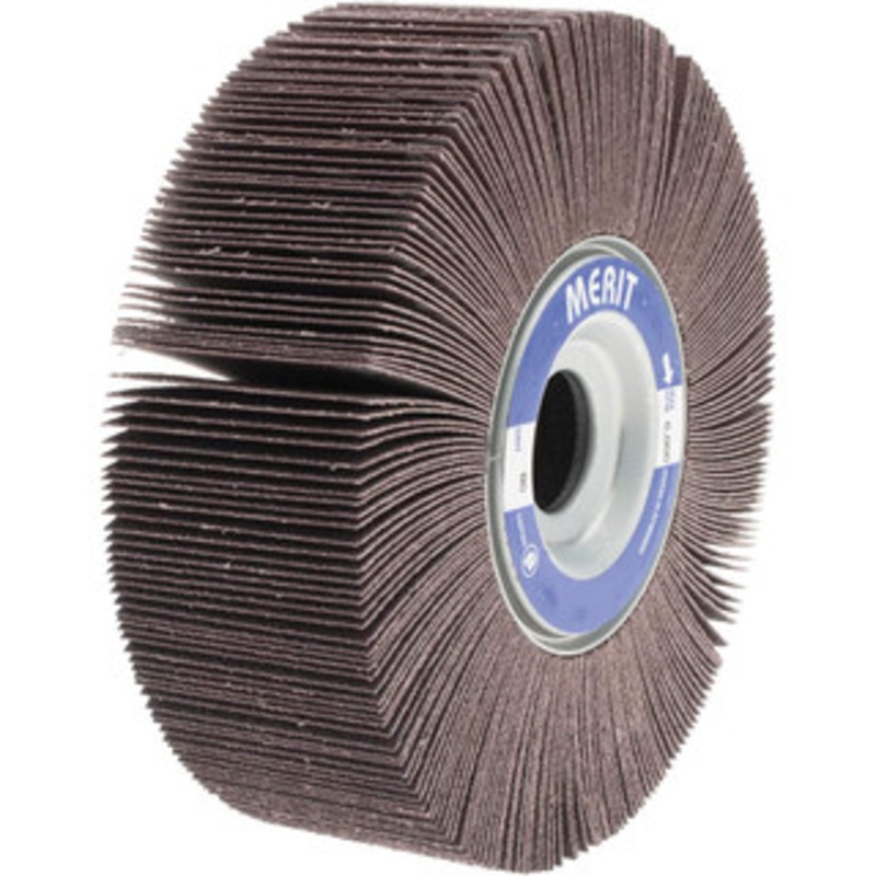 Merit Abrasives 6 x 2 80 Grit Aluminum Oxide Unmounted Flap Wheel Coated, Medium Grade, 1 Center Hole, 6,000 Max RPM 08834123034 – 72369408