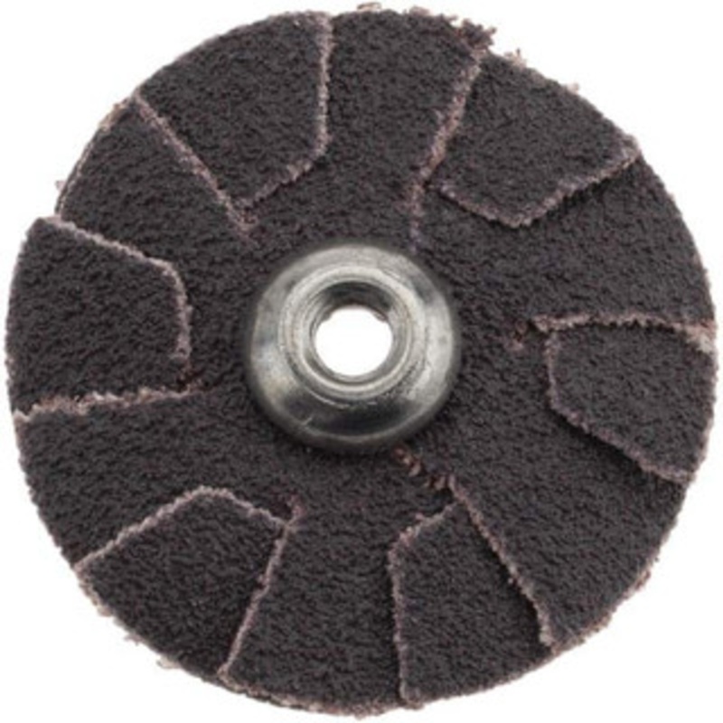 Merit Abrasives 80 Grit, 1-1/4 Diam, Flexible Slotted Overlap Disc 8-32 Eyelet Size, Coated Aluminum Oxide, Medium Grade, 2 Layers 08834184065 – 72390446