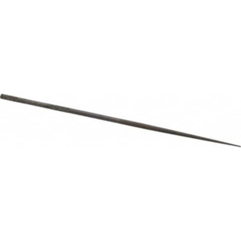 Nicholson 4 Needle Precision Swiss Pattern Round File 0 Cut, 2 LOC, with Handle T37053 – 60304375