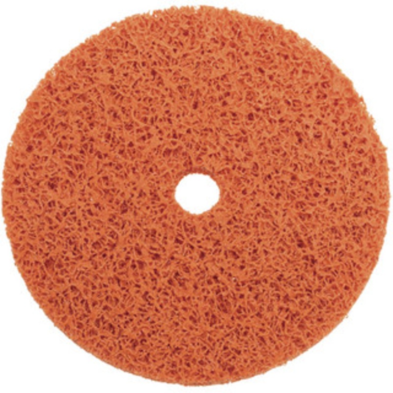 Norton 7 Extra Coarse Grade Aluminum Oxide/Ceramic Deburring Disc 7/8 Center Hole, Arbor Connection, Orange, 7,000 Max RPM 66623340177 – 70469150