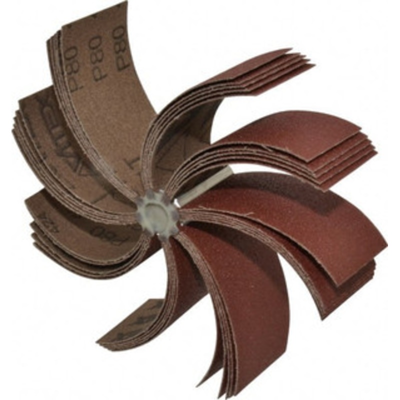 Superior Abrasives 80 Grit, Coated, Aluminum Oxide Bore Polisher 1/4 Shank Length, Medium Grade, 8,000 RPM, Polishes Bores with 5-1/4 to 5-7/8 Diam 39201 – 05658075