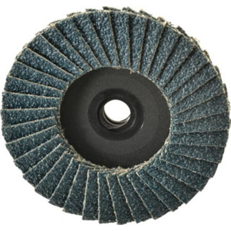 Weiler Abrasives 3 40 Grit Type 27 Zirconia Alumina Flap Disc Coarse Grade, Coated, Quick Change Type S Attachment, Plastic Backing, 20,000 RPM 96236 – 01832898