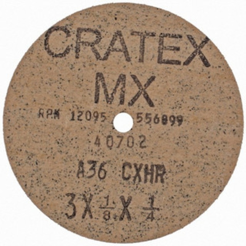 Cratex 3 Diam, 1/4 Hole, 36 Grit Aluminum Oxide Fiber Disc Very Coarse 40702 – 03596525