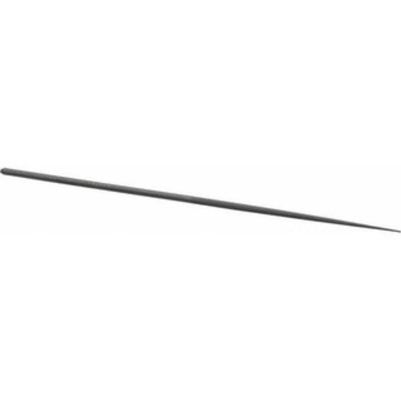 Grobet USA 6-1/4 Needle Precision Swiss Pattern Round File 2 Cut, 3 LOC, with Handle 31.593 – 60235926